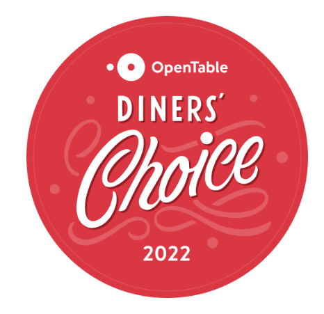 OpenTable Diners Choice 2022 badge